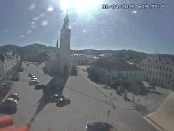 Náměstí, koste sv. Markéty