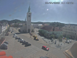 Náměstí, koste sv. Markéty