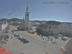 Náměstí, koste sv. Markéty