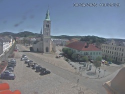 Náměstí, koste sv. Markéty