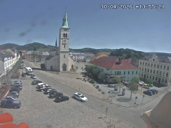 Náměstí, koste sv. Markéty