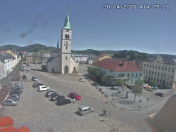 Náměstí, koste sv. Markéty