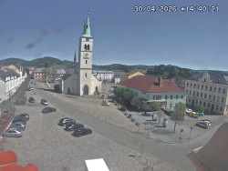 Náměstí, koste sv. Markéty