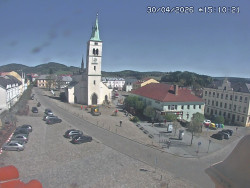 Náměstí, koste sv. Markéty