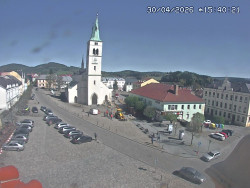 Náměstí, koste sv. Markéty