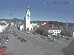 Náměstí, koste sv. Markéty