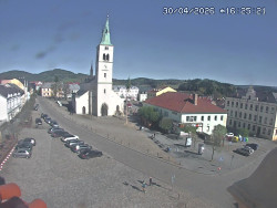 Náměstí, koste sv. Markéty