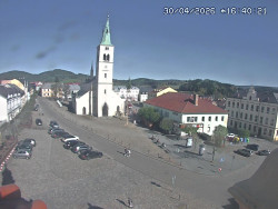 Náměstí, koste sv. Markéty