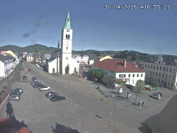 Náměstí, koste sv. Markéty