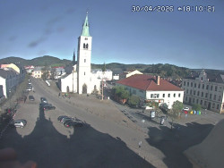 Náměstí, koste sv. Markéty