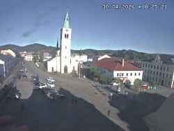 Náměstí, koste sv. Markéty