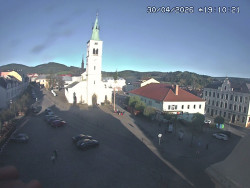 Náměstí, koste sv. Markéty