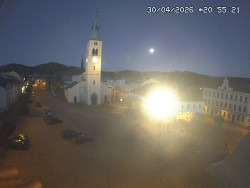Náměstí, koste sv. Markéty