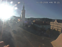 Náměstí, koste sv. Markéty