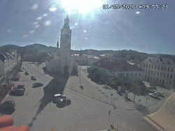 Náměstí, koste sv. Markéty