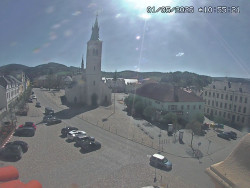 Náměstí, koste sv. Markéty