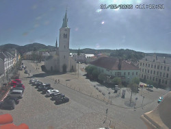Náměstí, koste sv. Markéty