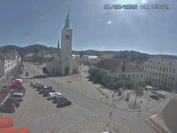 Náměstí, koste sv. Markéty