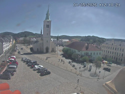 Náměstí, koste sv. Markéty