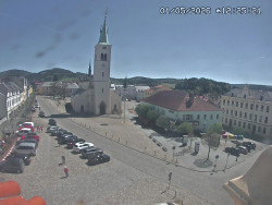 Náměstí, koste sv. Markéty