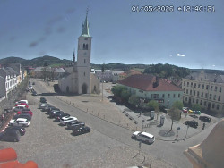Náměstí, koste sv. Markéty