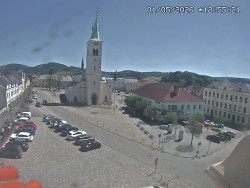 Náměstí, koste sv. Markéty