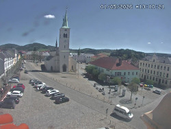 Náměstí, koste sv. Markéty