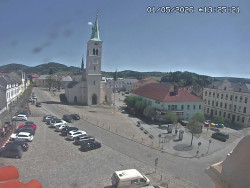 Náměstí, koste sv. Markéty