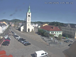 Náměstí, koste sv. Markéty