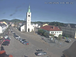 Náměstí, koste sv. Markéty