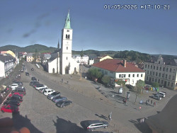 Náměstí, koste sv. Markéty