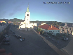 Náměstí, koste sv. Markéty
