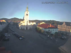 Náměstí, koste sv. Markéty