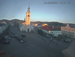 Náměstí, koste sv. Markéty