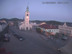 Náměstí, koste sv. Markéty