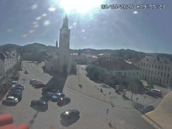 Náměstí, koste sv. Markéty