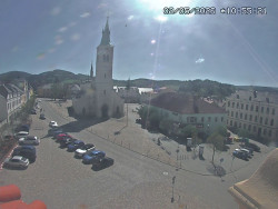 Náměstí, koste sv. Markéty
