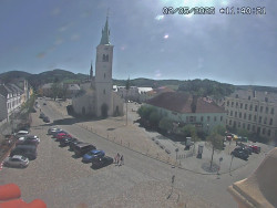 Náměstí, koste sv. Markéty