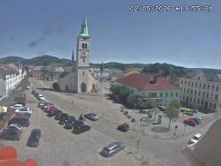 Náměstí, koste sv. Markéty