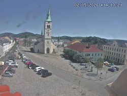 Náměstí, koste sv. Markéty