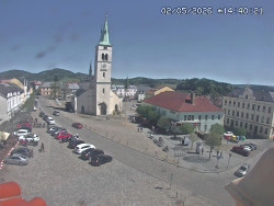 Náměstí, koste sv. Markéty