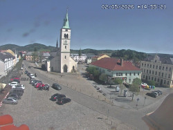 Náměstí, koste sv. Markéty