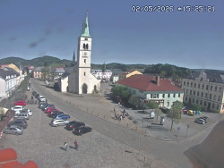 Náměstí, koste sv. Markéty