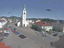 Náměstí, koste sv. Markéty