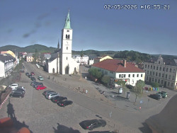 Náměstí, koste sv. Markéty