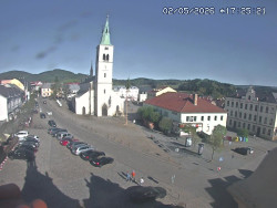 Náměstí, koste sv. Markéty