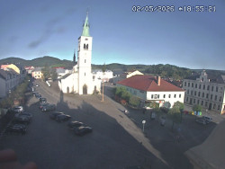 Náměstí, koste sv. Markéty