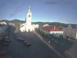 Náměstí, koste sv. Markéty