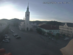 Náměstí, koste sv. Markéty