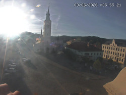 Náměstí, koste sv. Markéty